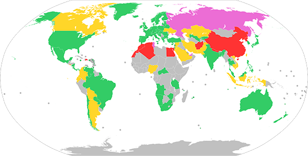 cryptocurrency legality map