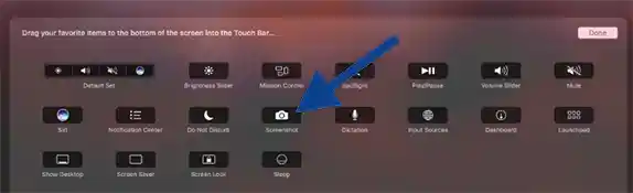 Macbook Customize Control Strip page