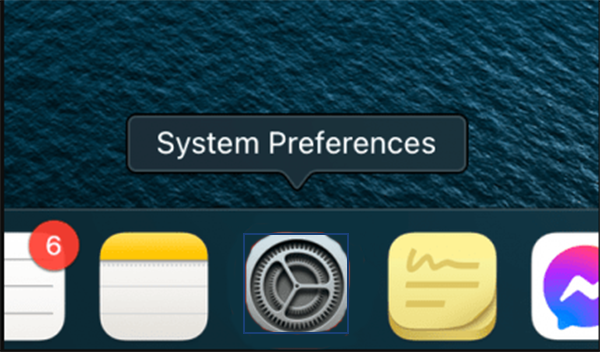 Go to System Preferences