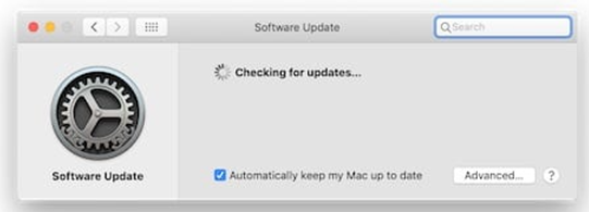 Mac checking for updates