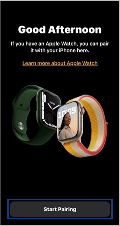 Pair Apple Watch to an iPhone