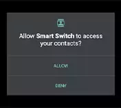 Tap on the allow option