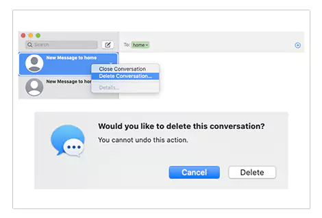 Macbook conversation from iMessage