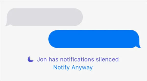 Notify Anyway feature