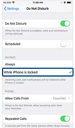 Do Not Disturb Mode & Customizations