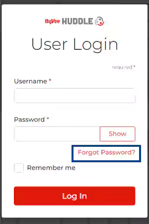 Tap on the Forgot Password