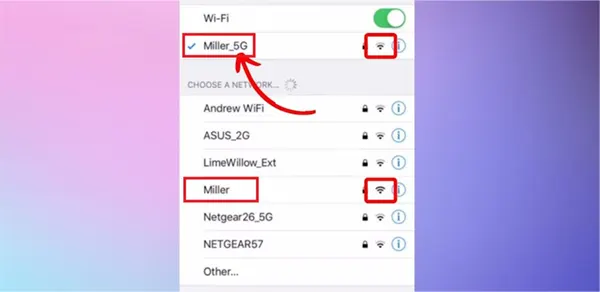  Check the WiFi name 