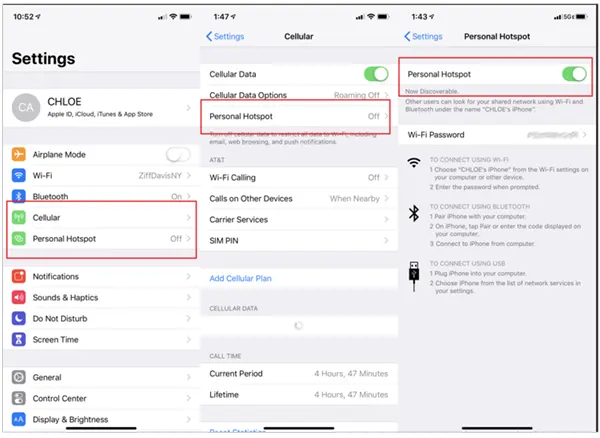 How to Switch On Hotspot Option on iPhone