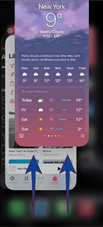 Swipe Up the Weather App
