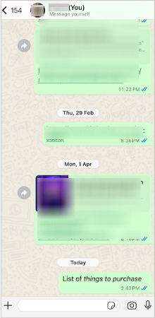WhatsApp chat page