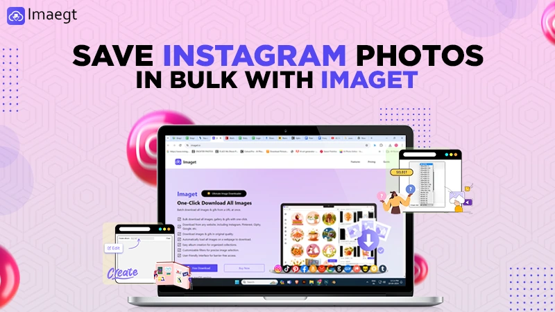 save instagram photos in bulk with imaget