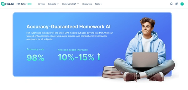 Accuracy of the HIX homework AI