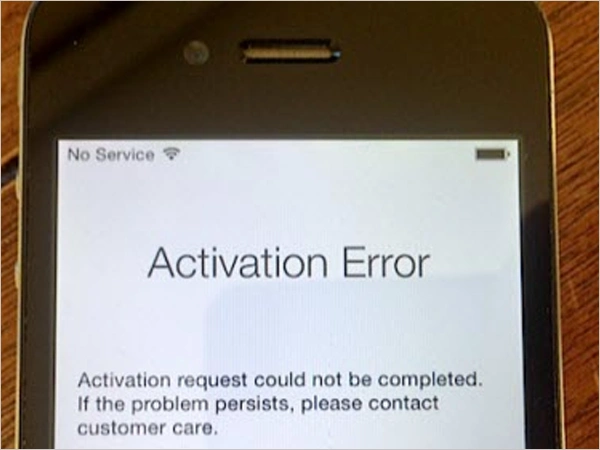 Activation Request Could Not Be Completed Error