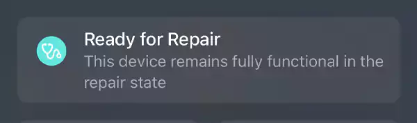 Apple New Repair State Function