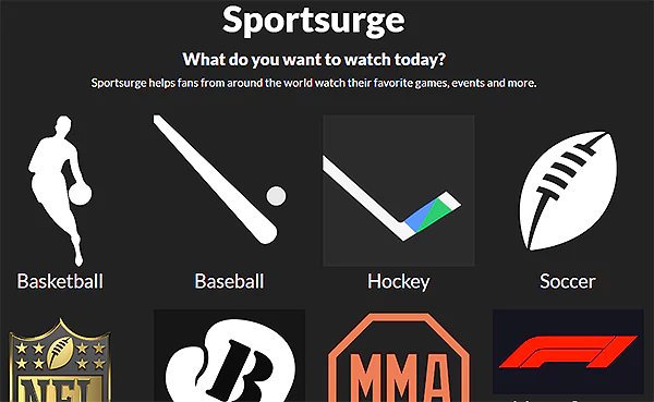 SportSurge Interface