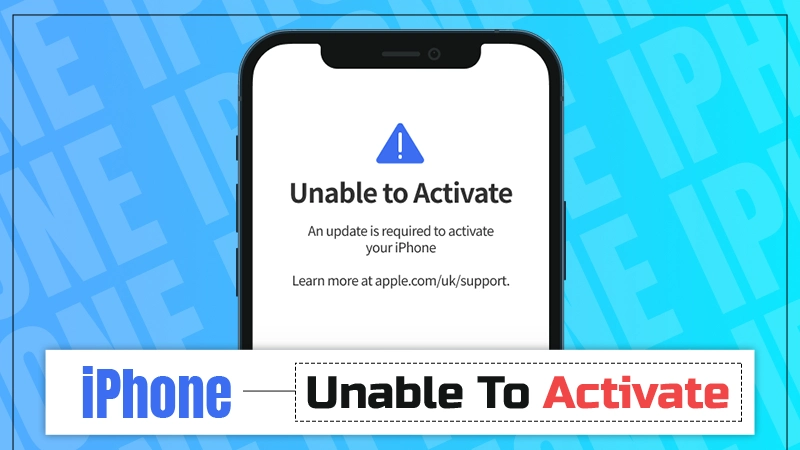 unable to active iphone