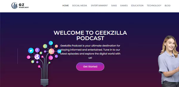 Geekzilla Podcast Interface