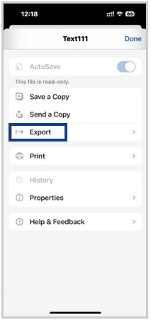 Select Export