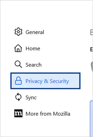 Select Privacy and Security