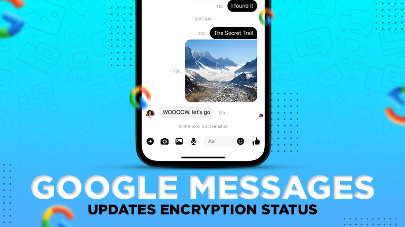 google messages updates encryption status display for iphone chats