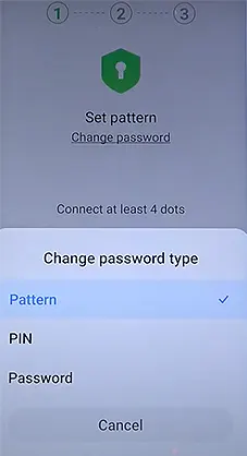 Set up Password or PIN