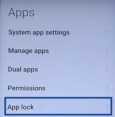 Tap-on-‘App-lock'