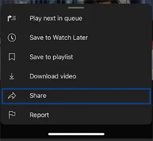 Locate share button