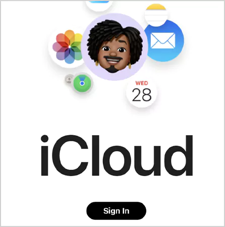 Sign in to iCloud