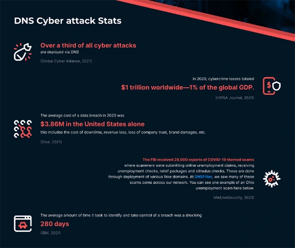 DNS Cyber Attack Statistics 