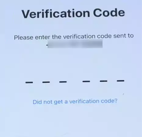 Enter a verification code