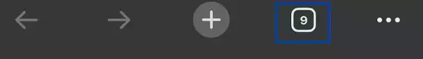 Tap on the tab icon