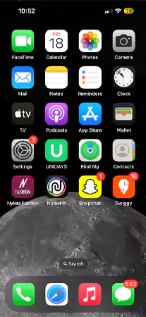 Go back to your home screen