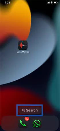 Tap on Search