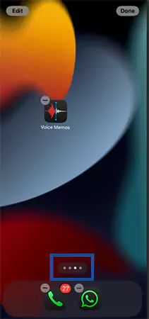 Tap on three dots