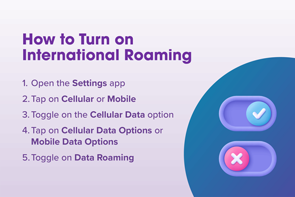 How to Turn on International Roaming
