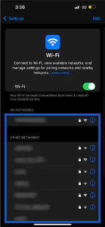 Look for the Wi Fi direct username
