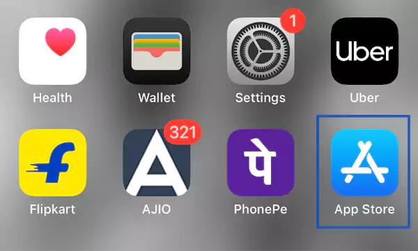 Open the App Store on your iPhone