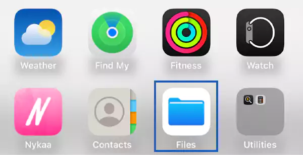 Open the Photos app or File app for a file you want to print