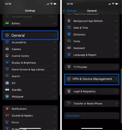 Remove VPNs
