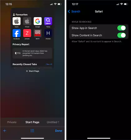 Remove browsing data