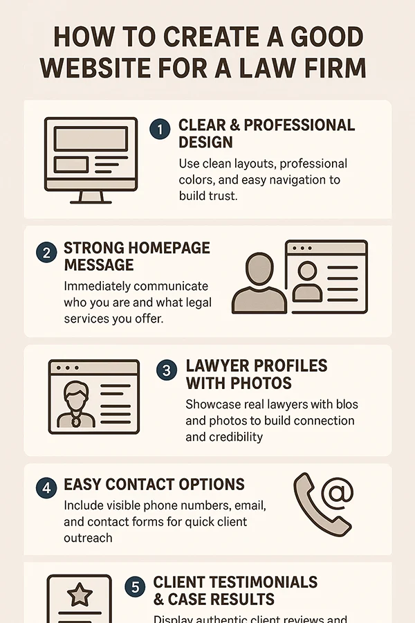 How to Create a Good Website for a Law Firm
