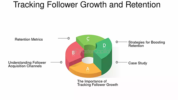Tracking follower growth and retention metrics