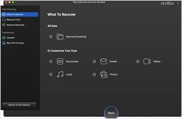 Stellar Data Recovery on Mac