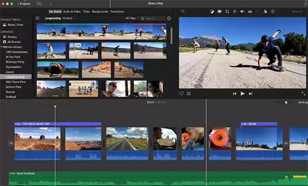 iMovie Interface