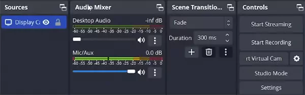 Click on Start Recording