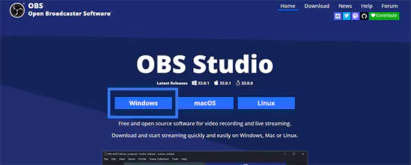 Download the installer for Windows