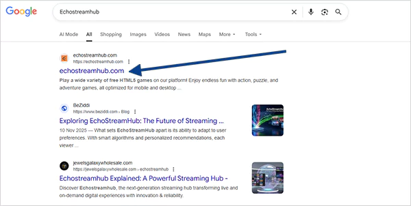 Locating and clicking on Echostreamhub