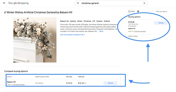 Seller ratings