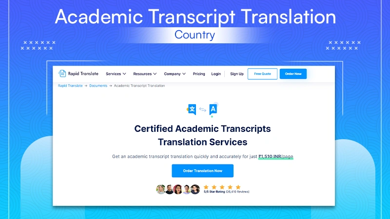 Academic Transcript Translation by Country