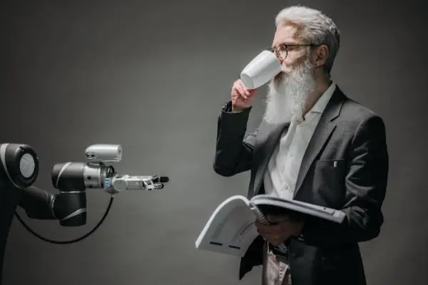 Man and Robot